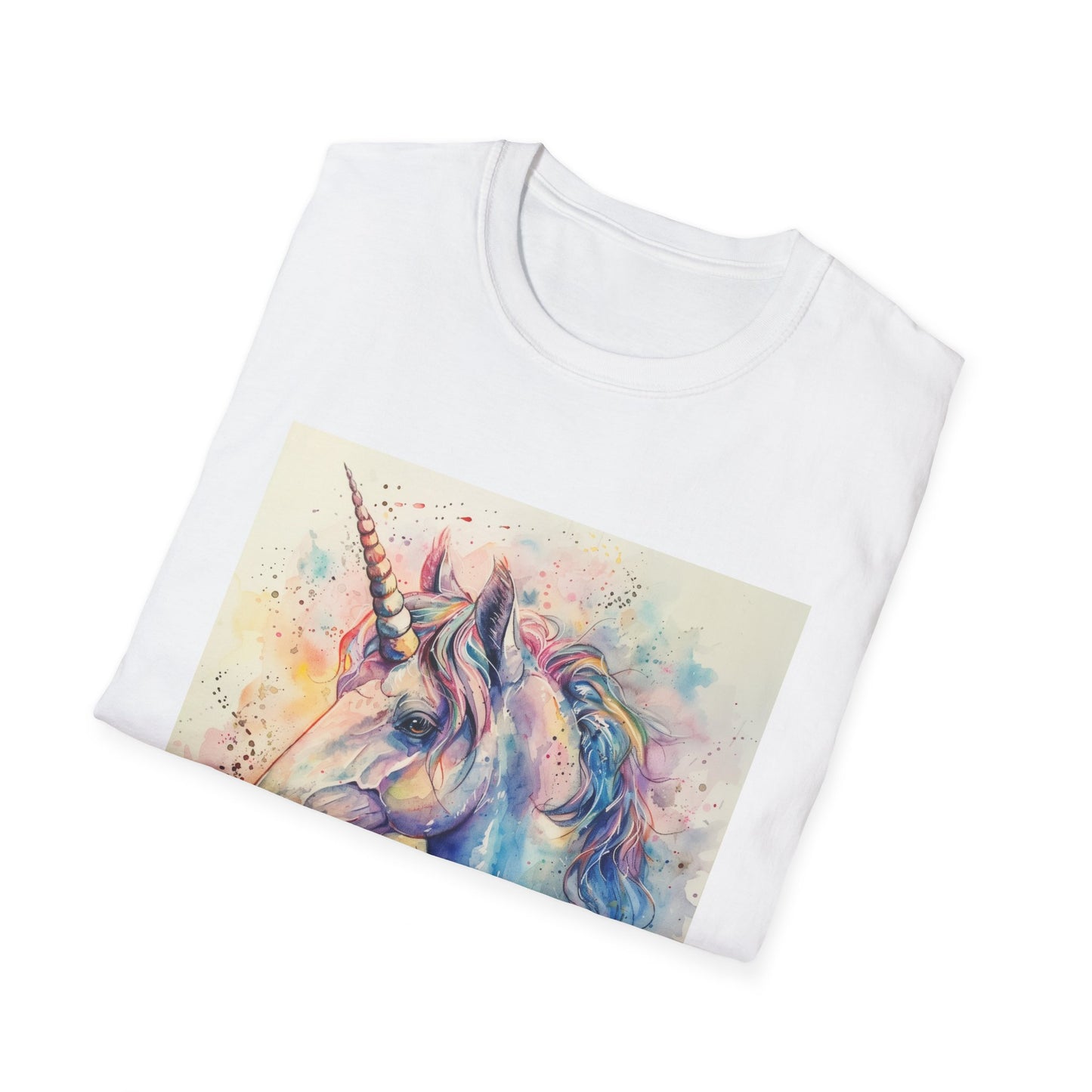 Mythical Majesty: Watercolor Unicorn Dream T-shirt