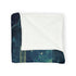 Cosmic Serpent Guarding Starlit Gate Plush Fleece Throw Blanket