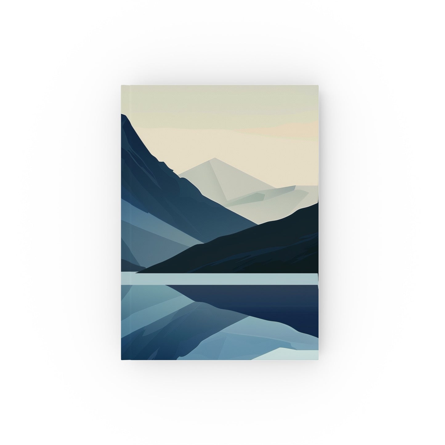 "Mountain Minimalism Journal of Tranquility - Serene mountain landscape cover, high-quality material, versatile & stylish. Perfect for all seasons. Makes a great gift."