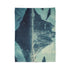 Floating Mountain Surrounded by Whales — Plush Fleece Throw Blanket — Folded Plush Blanket Detail