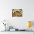Levitating Crystals Forming an Eye (Edition II) — Canvas Wall Art — Kiln-Dried Pine Frame & Ready-to-Hang Back View
