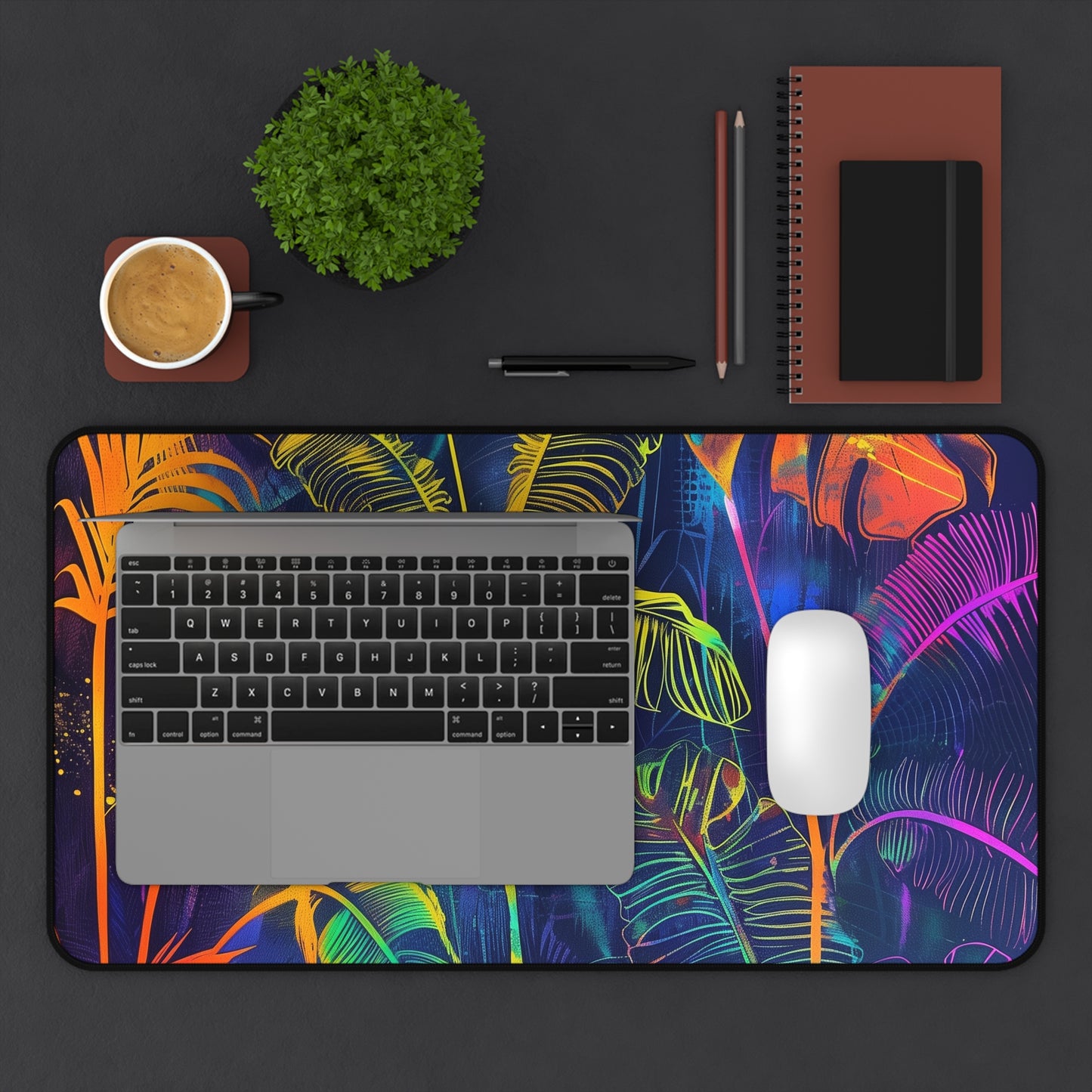 Neon Jungle Desk Mat: Elevate Your Workspace