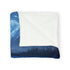 Spiral Galaxy Mirrored in a Frozen Lake Plush Fleece Throw Blanket