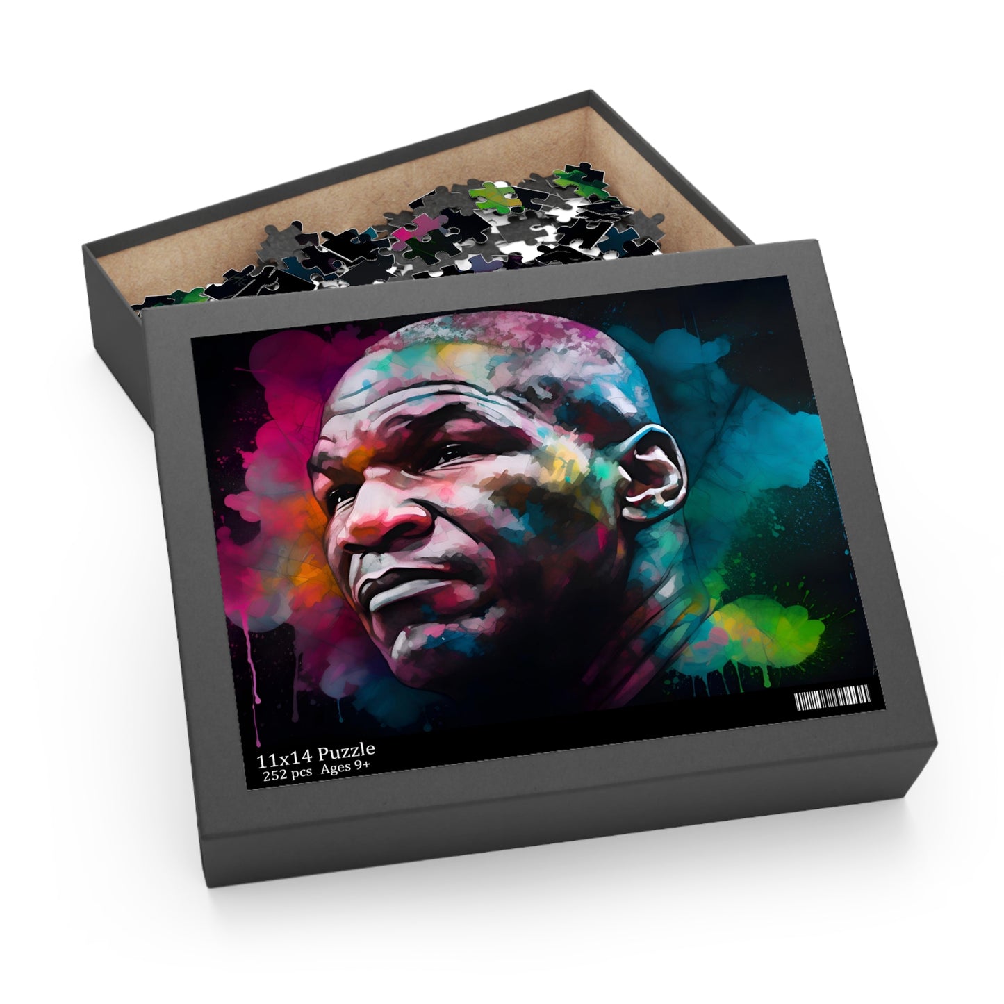 Tyson Watercolor Neon Jigsaw Puzzle