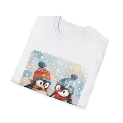 Waddle in Style: Penguins with Winter Flair