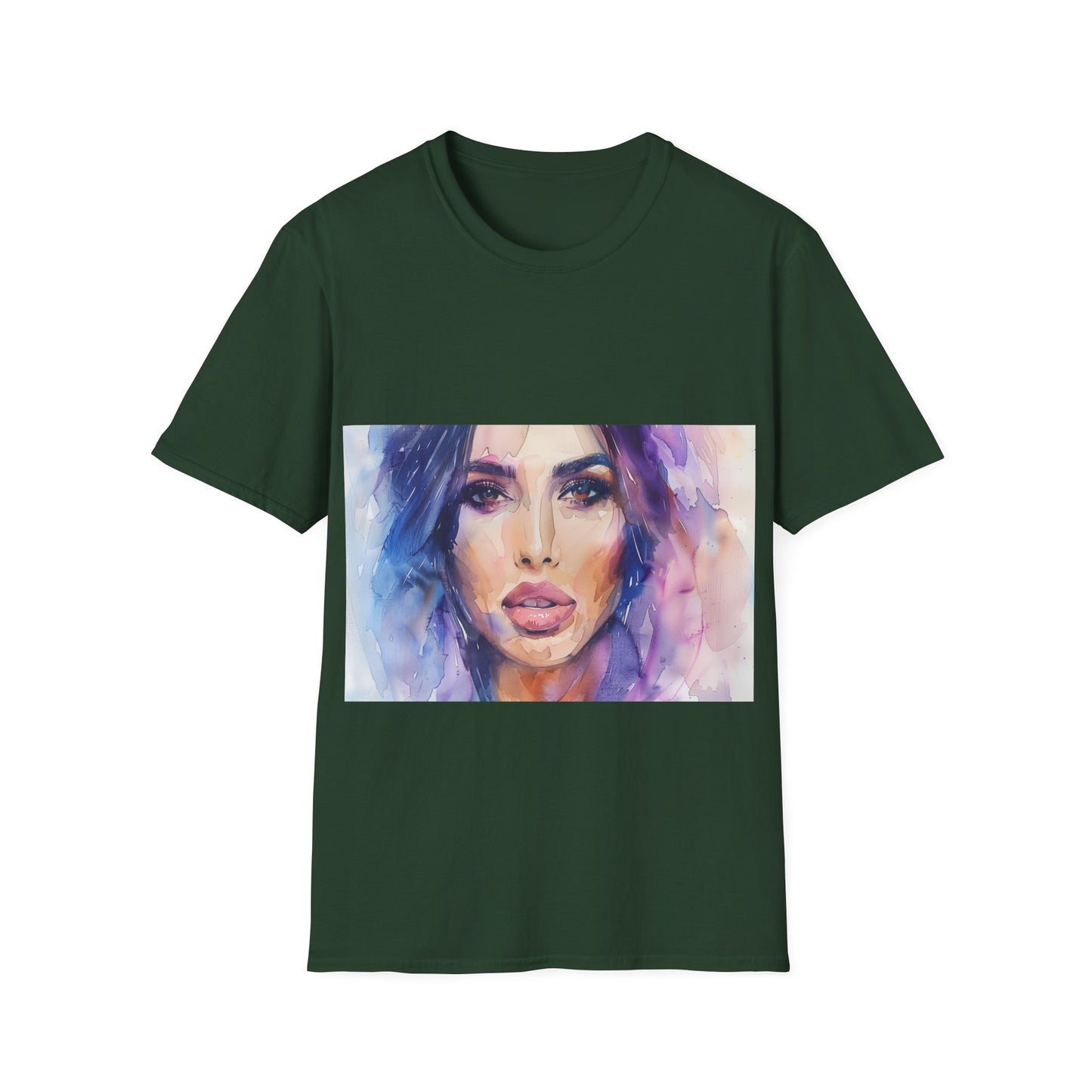 Kim K Watercolor Tee: Glamour Defined