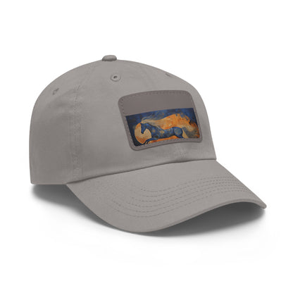 Gallop Through Abstract Art: Horsefull Body Textured Baseball Cap