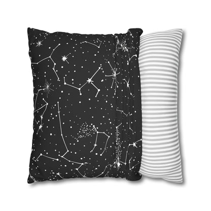 "Starry Night Pillow Case - Constellation Stars seamless pattern for a magical bedroom vibe"