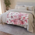 Pink & White Cherry Blossom Seamless Plush Fleece Throw Blanket - View 6 | Prints With Passion