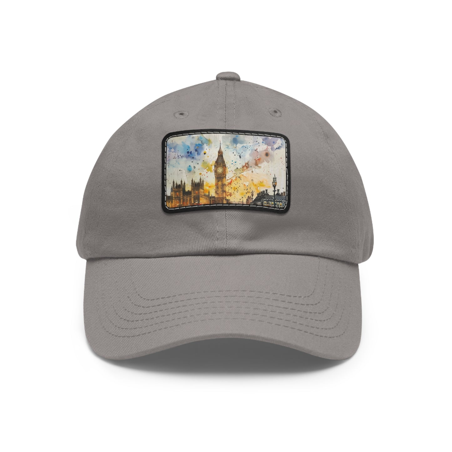 London Skyline Watercolor Baseball Cap