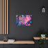Dreamscape with Levitating Neon Leaves (Edition II) — Canvas Wall Art — Product Detail View 8