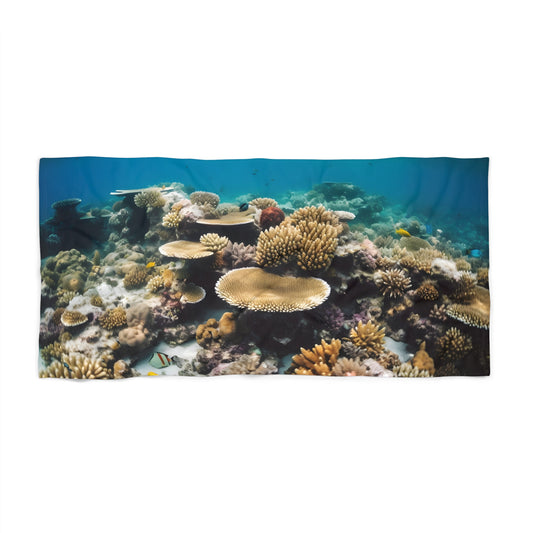 this beach towel is perfect for lounging by the pool or soaking up the sun at the beach. Embrace the beauty of the Great Barrier Reef wherever you go with our Reefinspired Beach Towel.