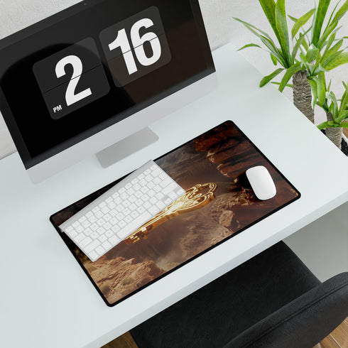 Mystic Key Floating over Canyon Altar — XL & XXL Desk Mat — Product Detail View 7
