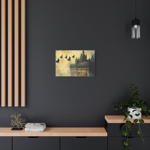 Sky Temple with Flying Monks — Canvas Wall Art — Product Detail View 5