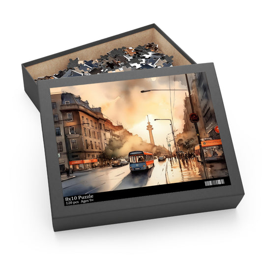 Berlin Sunset Jigsaw Puzzle | Puzzle | Back-to-School, Fall Picks, Games, Holiday Picks, Home & Living, Puzzles, TikTok, Valentine's Day, Valentine's Day Picks | Prints with Passion