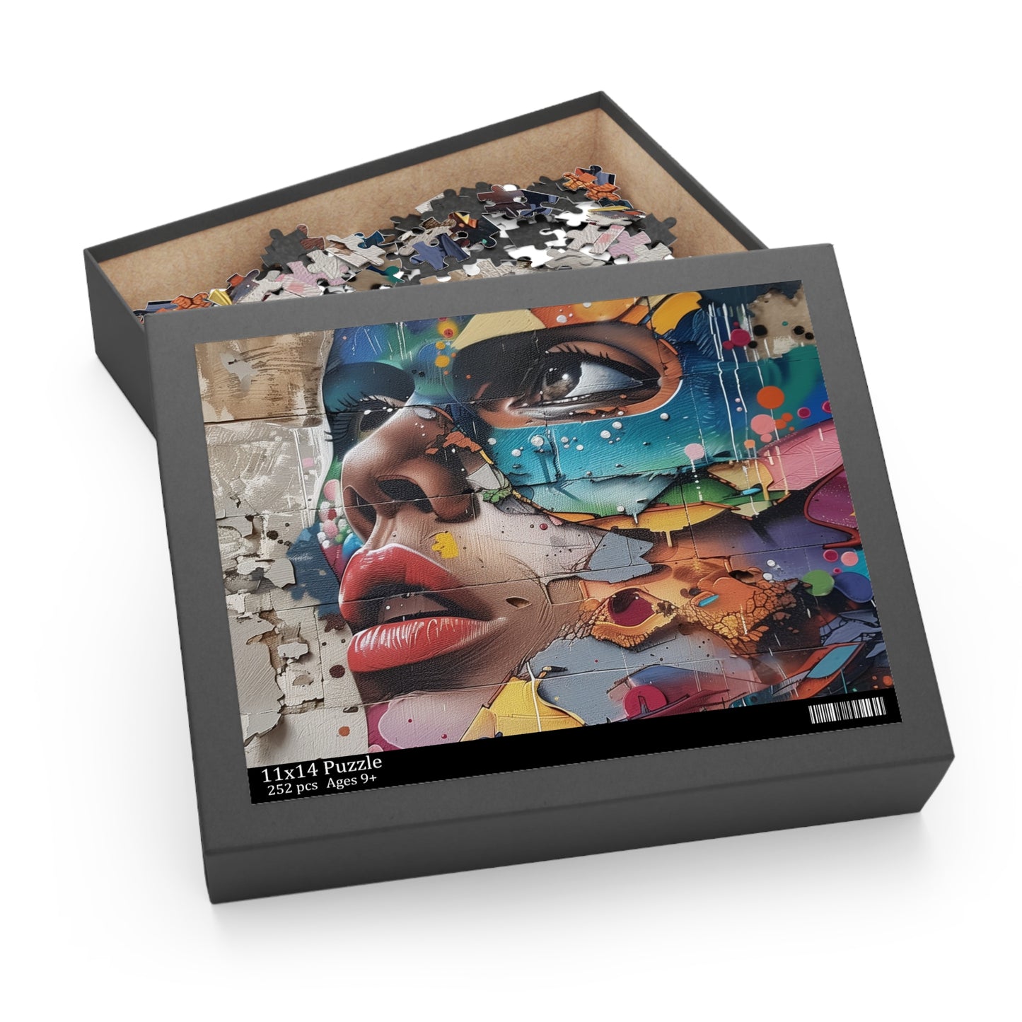 Vibrant Urban Art Graffiti Jigsaw Puzzle - Bold Colors and Intricate Designs for Creative Fun