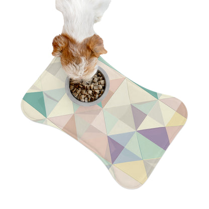 Chic Geometric Pet Feeding Mat