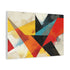 Abstract Geometric Shapes — Canvas Wall Art — Side Profile & Stretched Corner Detail