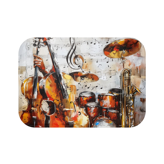 Musical Notes Bath Mat | Bath Mats | Bath, Bathroom, Home & Living, Indoor, Sublimation | Prints with Passion