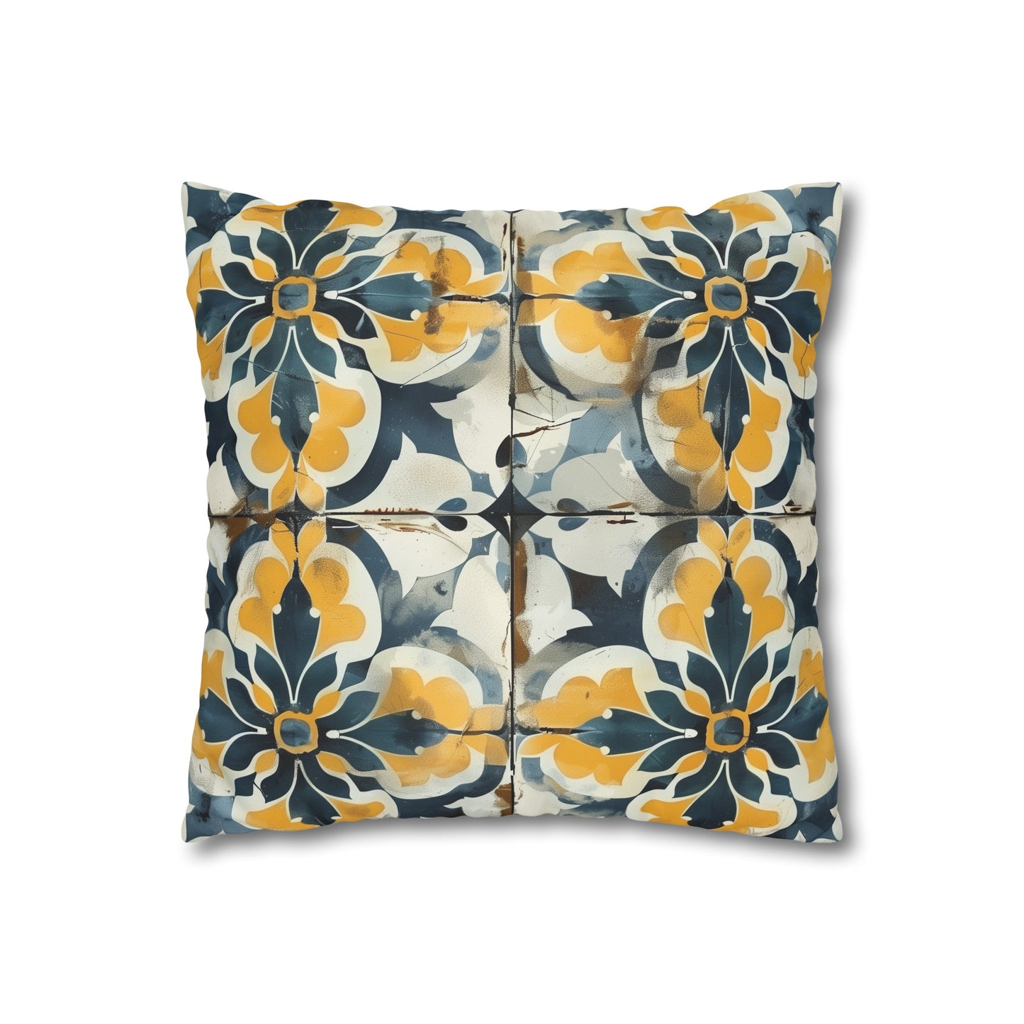 "Transform your bedroom with Artisan Tiles Pillow Case - elegant seamless pattern for sophisticated bedding"