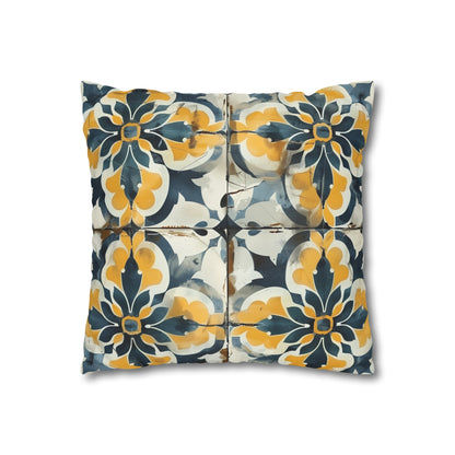 "Transform your bedroom with Artisan Tiles Pillow Case - elegant seamless pattern for sophisticated bedding"