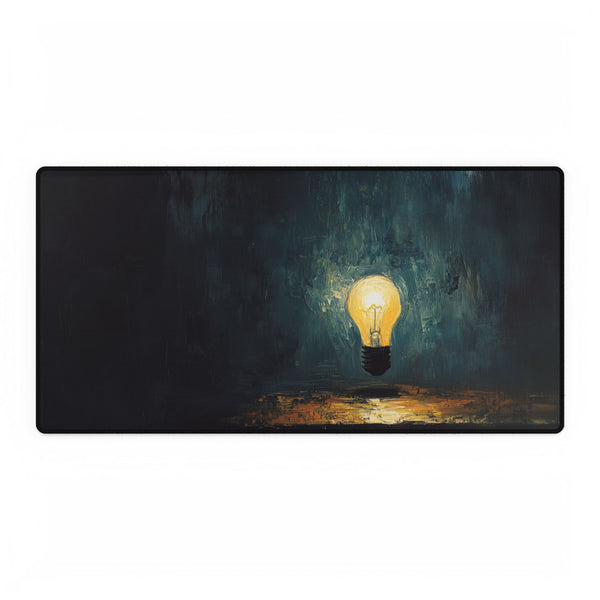 A Single Lightbulb Illuminating a Dark Room Symboli Gaming XXL Extended Desk Mat