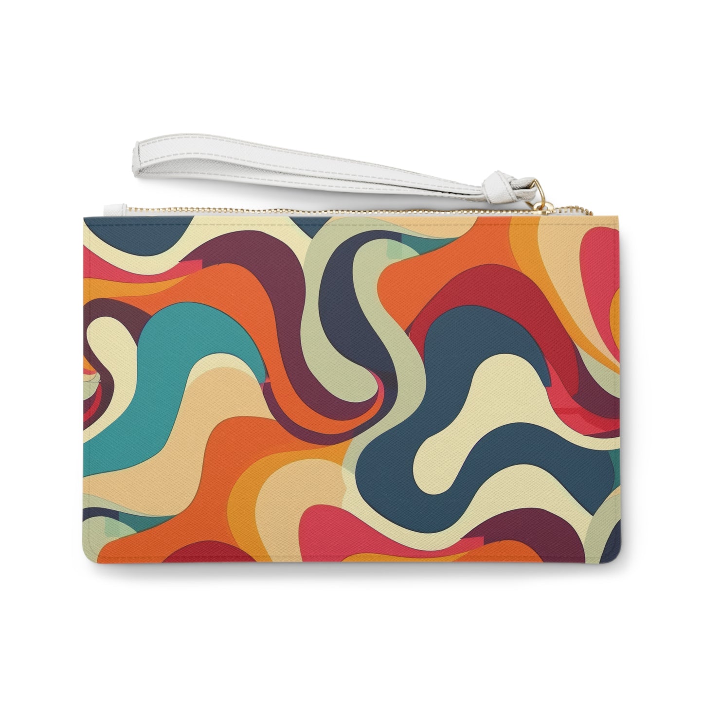 Retro Waves Clutch Bag