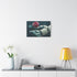 Cyber Roses Blooming from Robotic Hands Stretched Canvas Wall Art