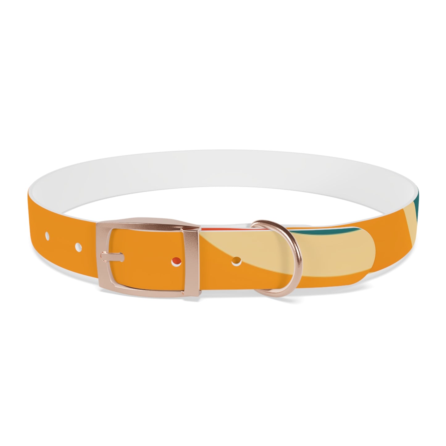 Retro Waves Dog Collar: Colorful & Vibrant Design