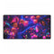 Cyber Tree with Neon Fruit — XL & XXL Desk Mat — Full Top-Down Artwork View