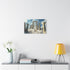 Floating Sky Ruins & Celestial Hourglass — Canvas Wall Art — Kiln-Dried Pine Frame & Ready-to-Hang Back View