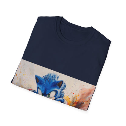 Sonic Watercolor Tee: A Speedy Splash