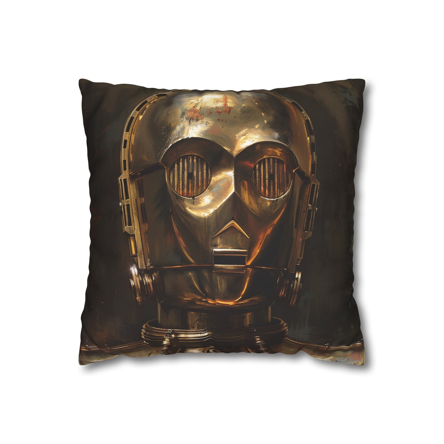 Golden Droid Dreams Pillowcase | Pillow Cases | All Over Print, AOP, Bed, Bedding, Home & Living, Indoor, Pillow Case, Pillow Covers, Pillows & Covers, Sublimation | Prints with Passion