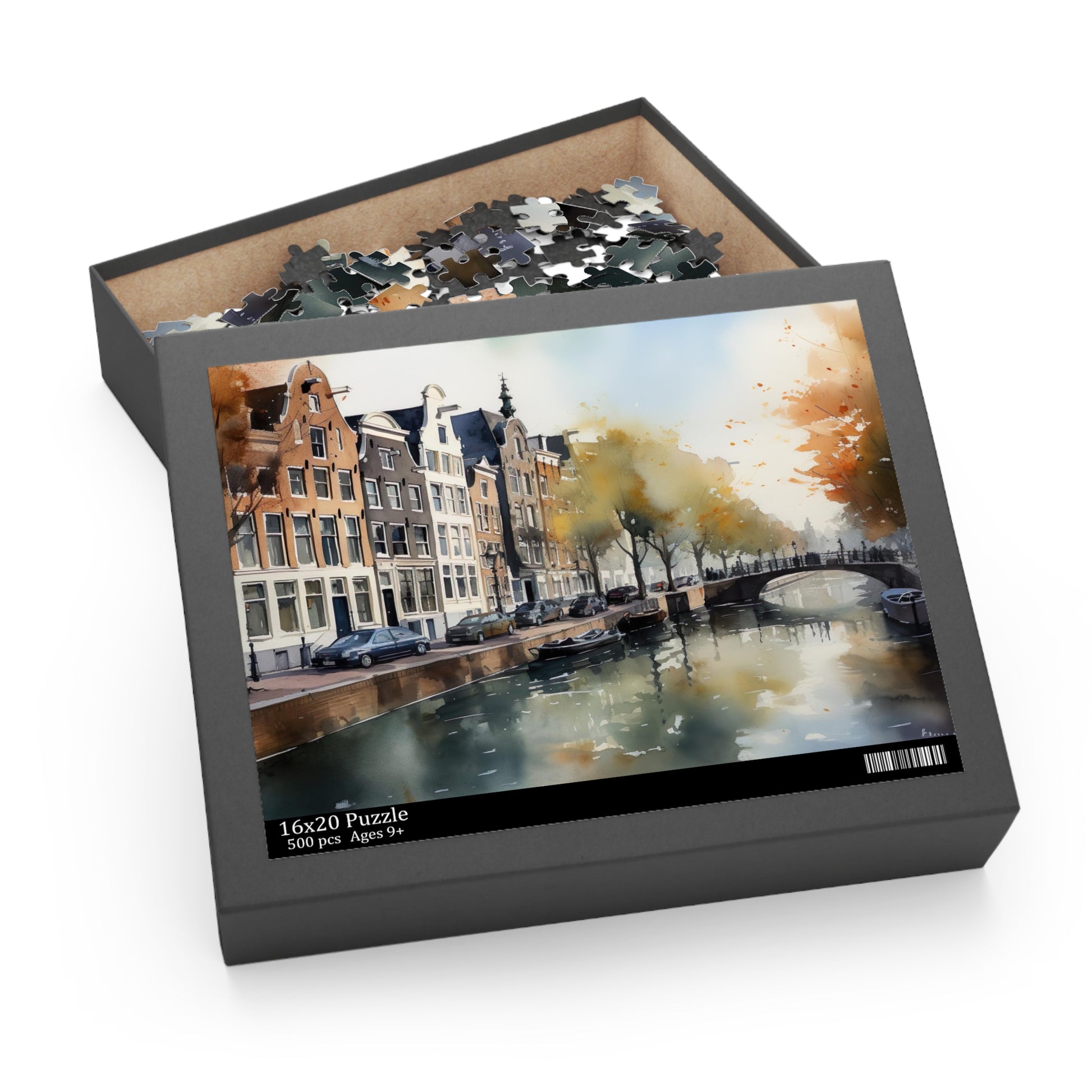 "Amsterdam Adventure Jigsaw Puzzle - Piece Together Challenging Canals & Architecture"