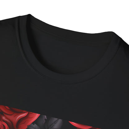 Crimson and Shadow Rose Tee