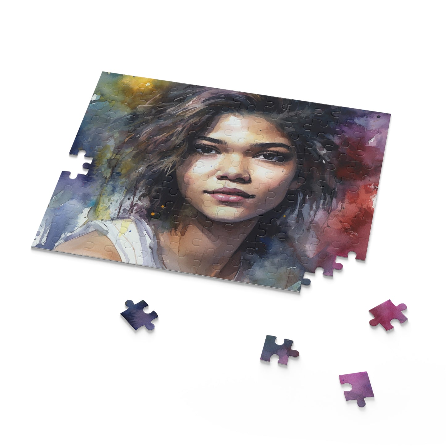 Zendaya Watercolor Jigsaw Puzzle