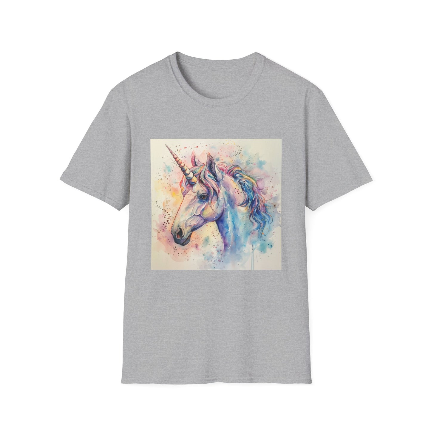 Mythical Majesty: Watercolor Unicorn Dream T-shirt