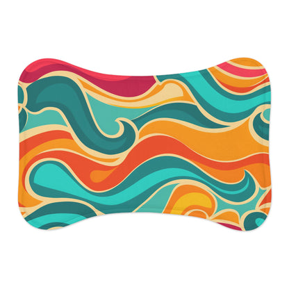 Wave Pattern Pet Feeding Mat