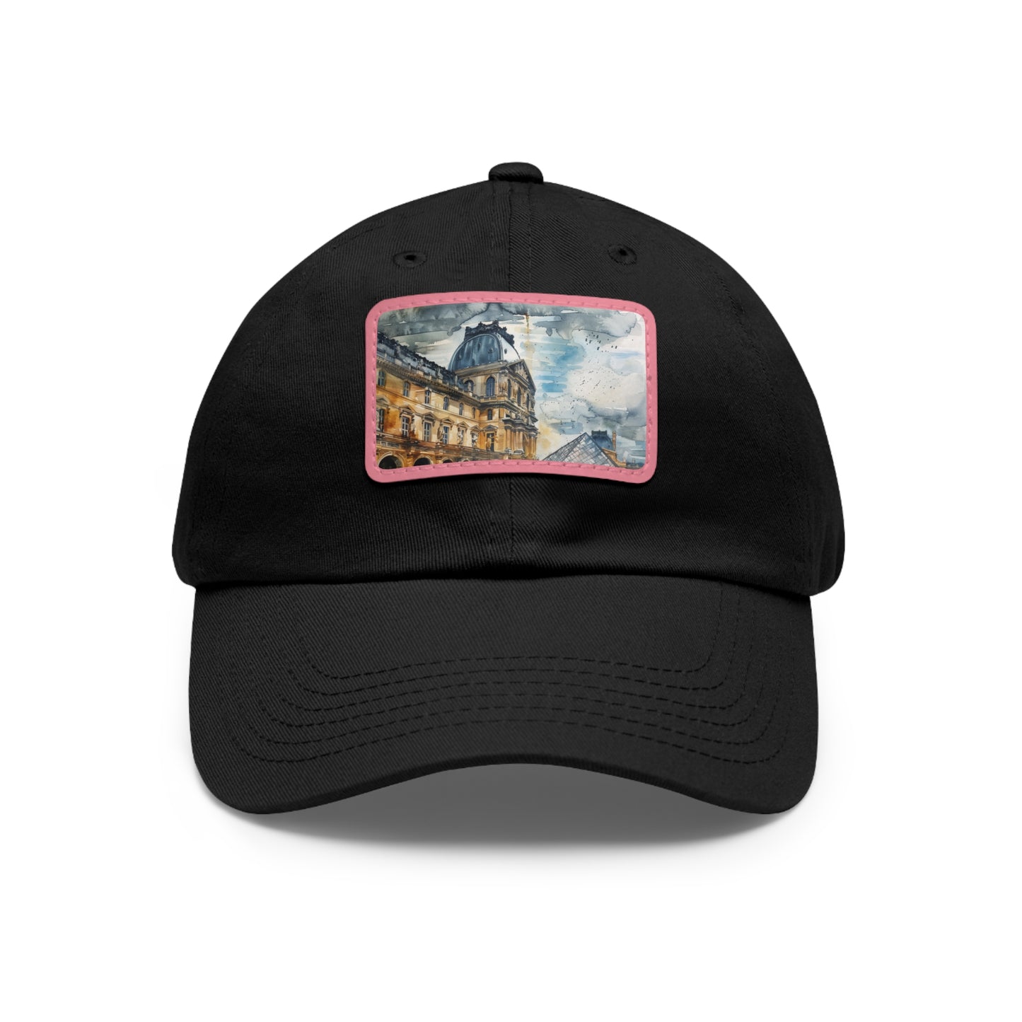 Parisian Charm Louvre Watercolor Cap