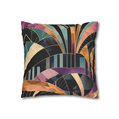 Art Deco Elegance Pillowcase - Stylish geometric pattern design for all seasons. Perfect gift!