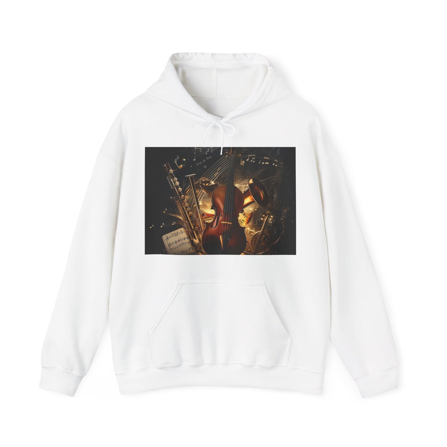 Soulful Soundscape: Where Music and Nature Intertwine in This Emotive Hoodie