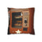 Retro Vending Machine Dispensing Stars — 40×40 Cushion Cover — Front 40×40 cm Square Cushion View