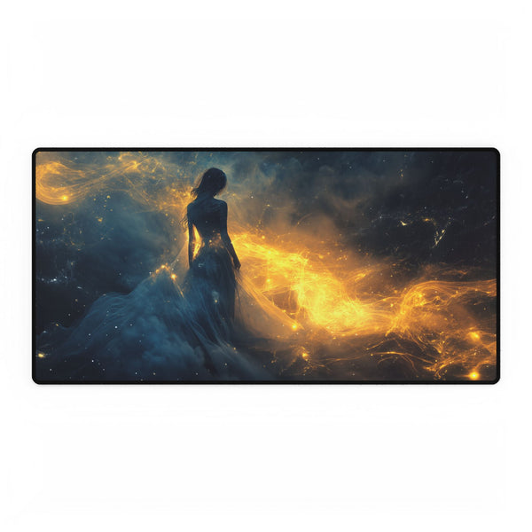 Dream Weaver Creating World from Light (Edition II) — XL & XXL Desk Mat — Full Top-Down Artwork View