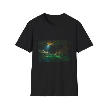 Subterranean Tapestry of Light and Shadow | T-Shirt | Underground, Vast | Prints with Passion