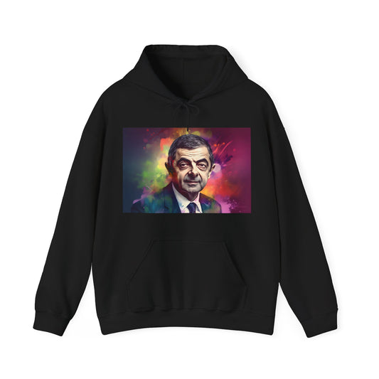 Rowan Atkinson MrBean Watercolor Adventure Hoodie | Hoodies | DTG, Hoodies, Men's Clothing, Regular fit, Unisex, Women's Clothing | Prints with Passion