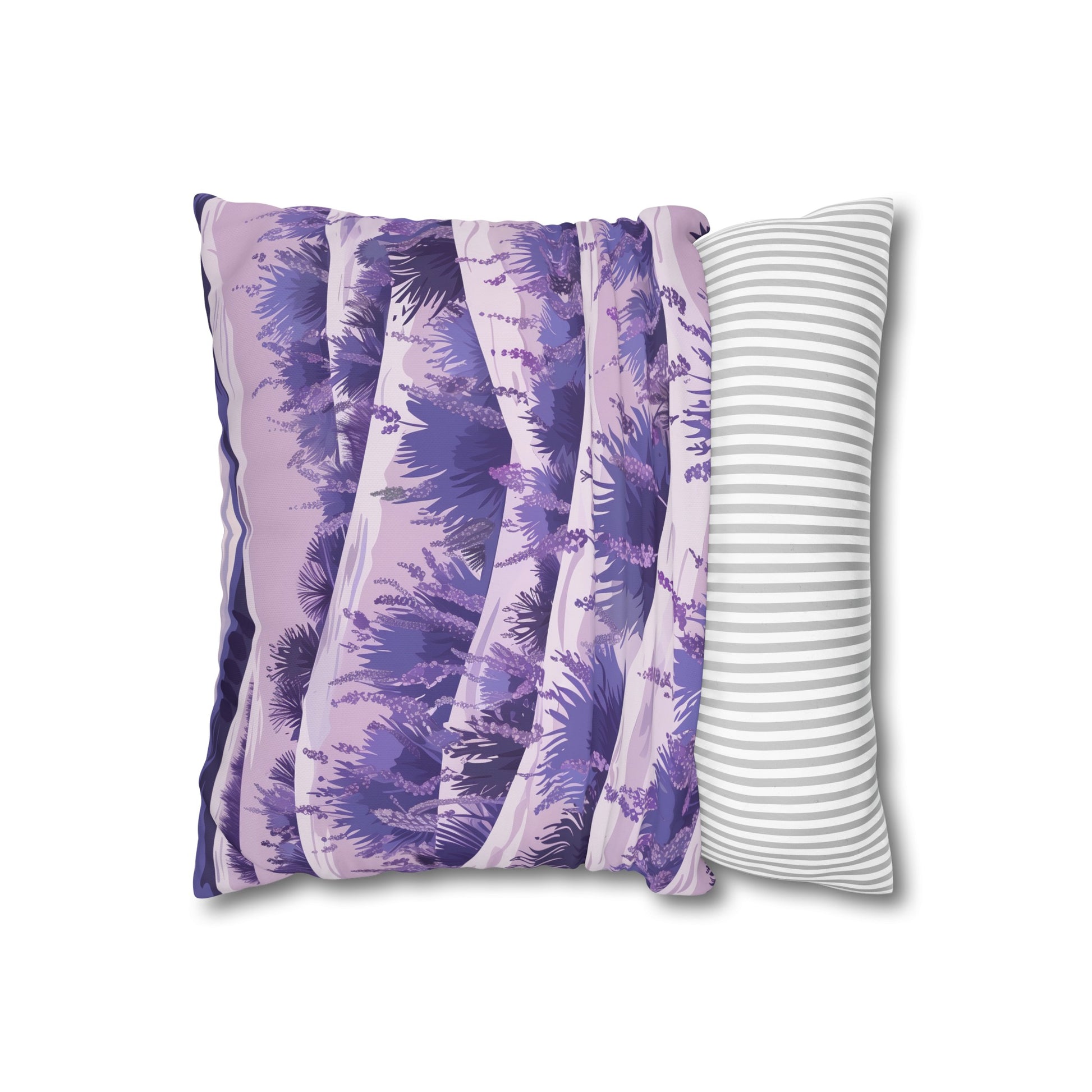 Transform your bedroom into a tranquil oasis with Lavender Fields pillowcase, featuring delicate flowers for relaxation and sweet dreams.