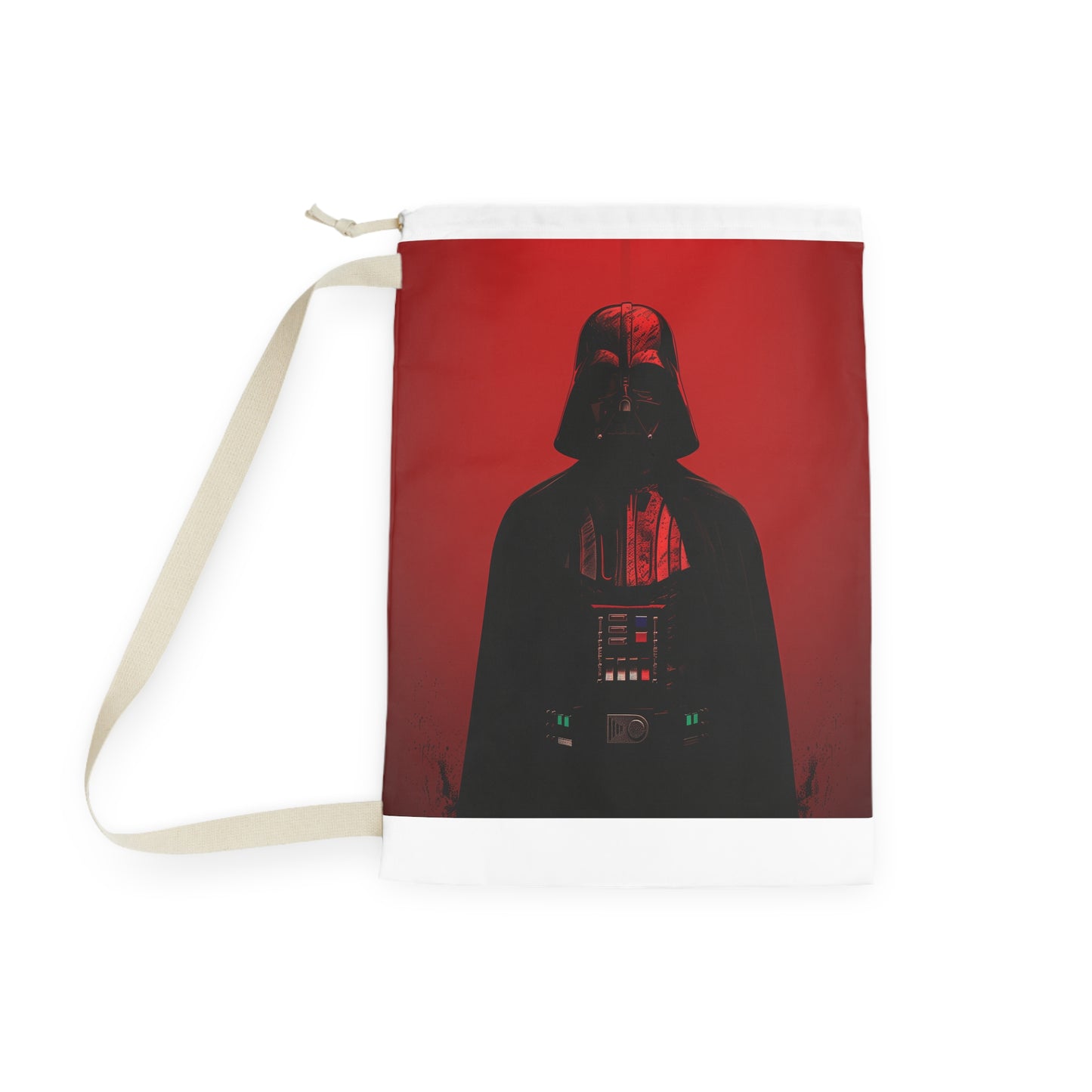 "Black Darth Vader Laundry Bag - Stay organized and stylish with this dark side-themed laundry accessory. Make laundry day cooler!"