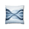 Mirrored River Bending into Infinity Loo Double-Sided Square Cushion Cover
