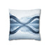 Mirrored River Bending into Infinity Loop (Edition II) — 40×40 Cushion Cover — Front 40×40 cm Square Cushion View