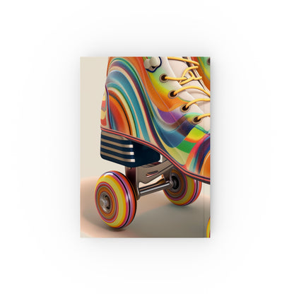 Colorful Retro Roll Skate Journal for Creativity & Style - Perfect Gift!